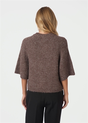 Benuta fluffy knit cardigan Light Brown Neo Noir 